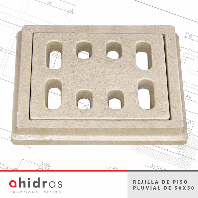 Rejilla De Desagüe 50 X 50cm Galvanizada Apta Camiones